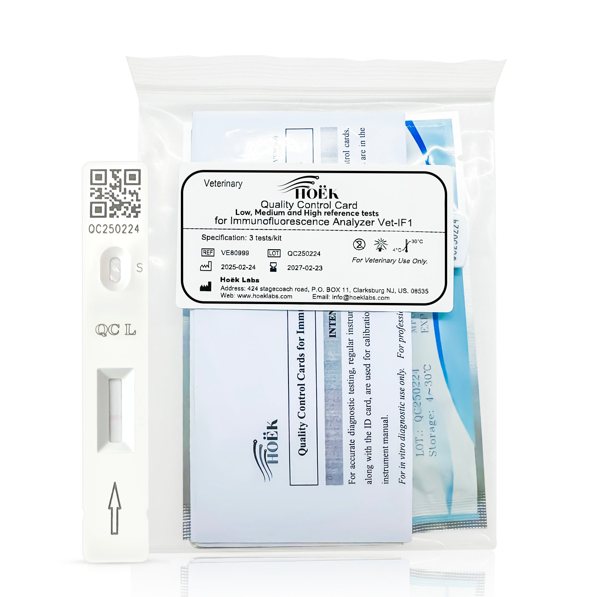 Low, Medium and High reference quality control cards. – Hoëk Labs